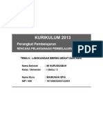 RPP SD KELAS 1 SEMESTER 2 - Lingkungan Bersih Sehat Dan Asri