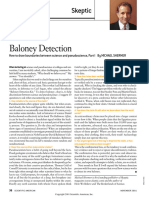 Baloney Detection Part 1