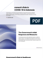 The Governments Role in Handling COVID 19 in Indonesia