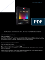 2.LUTMASTER FCPX .CUBE Installation Documentation