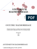 Antepartum Haemorrhage