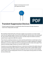 Transient Suppression Devices and Voltage Clamping