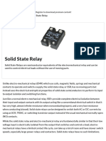 Solid State Relay or Solid State Switch