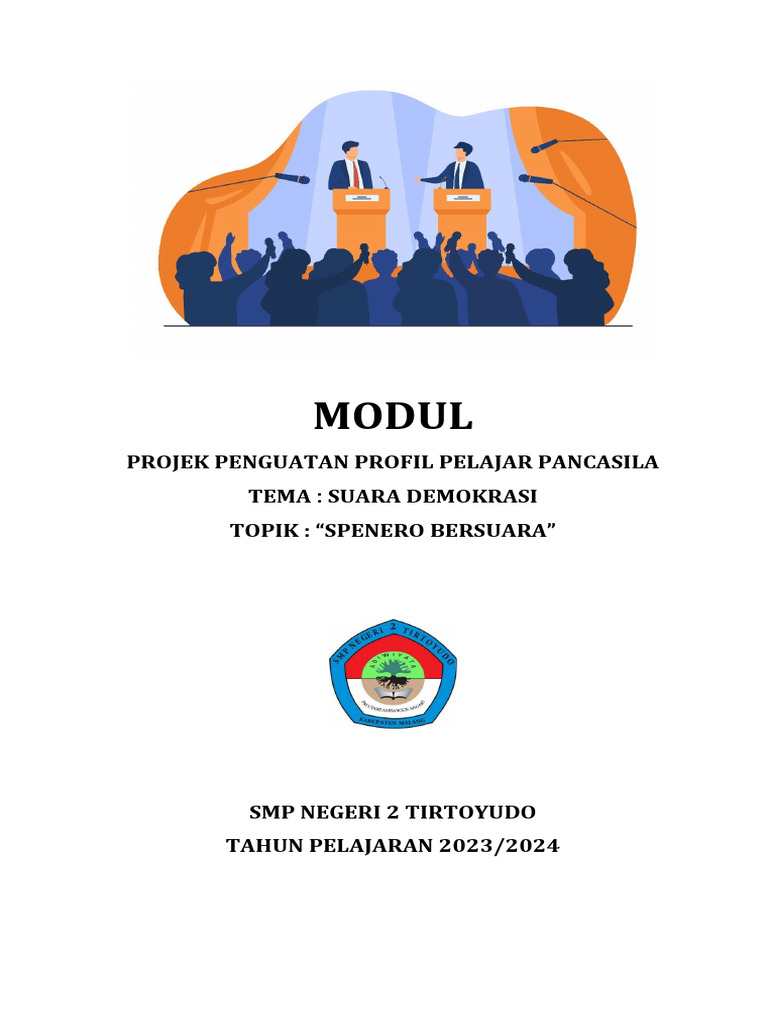 Modul P5 Suara Demokrasi SMP 2023/2024 | PDF | Karier & Perkembangan
