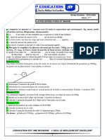 TD N4 Poids Et Relation Entre Poids Et Masse