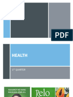 MAPEH GRADE 10 1st Quarter Health Session 1