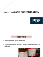 6 - Solution and Concentration