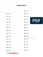 Expanding Single Brackets