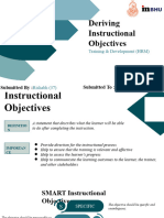 Rishabh - Deriving Instructional Objectives