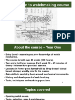 Introduction To Watchmaking Course V2 20210709