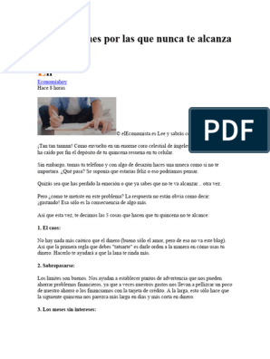 Mejorando la salud financiera: Resumen del libro Ten peor coche que tu  vecino, PDF, Interés