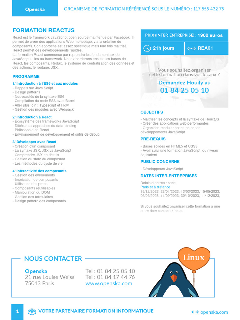 Formation Reactjs | PDF