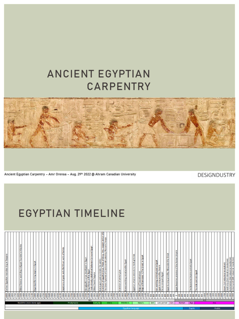 Ancient Egyptian Carpentry Pdf