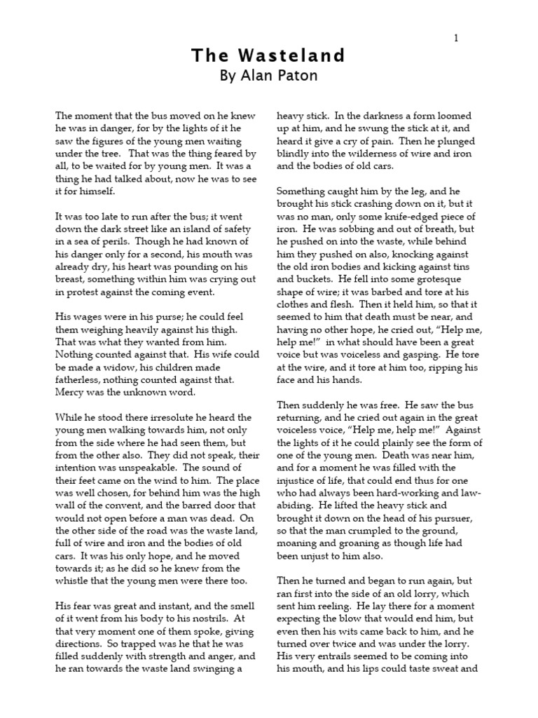 The Wasteland PDF