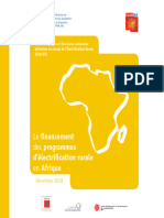 Le Financement Des Programme D'électrification Rurale en Afrique