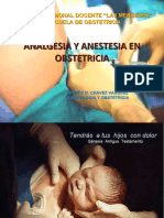 Analgesia y Anestesia en Obstetricia