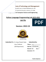 Python Language Programming LAB - 1 FORMAT. MANIKYA