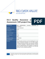 BDVe D1.5 Quality Assurance and Self Assessment Plan - KPI Project Framework - Final