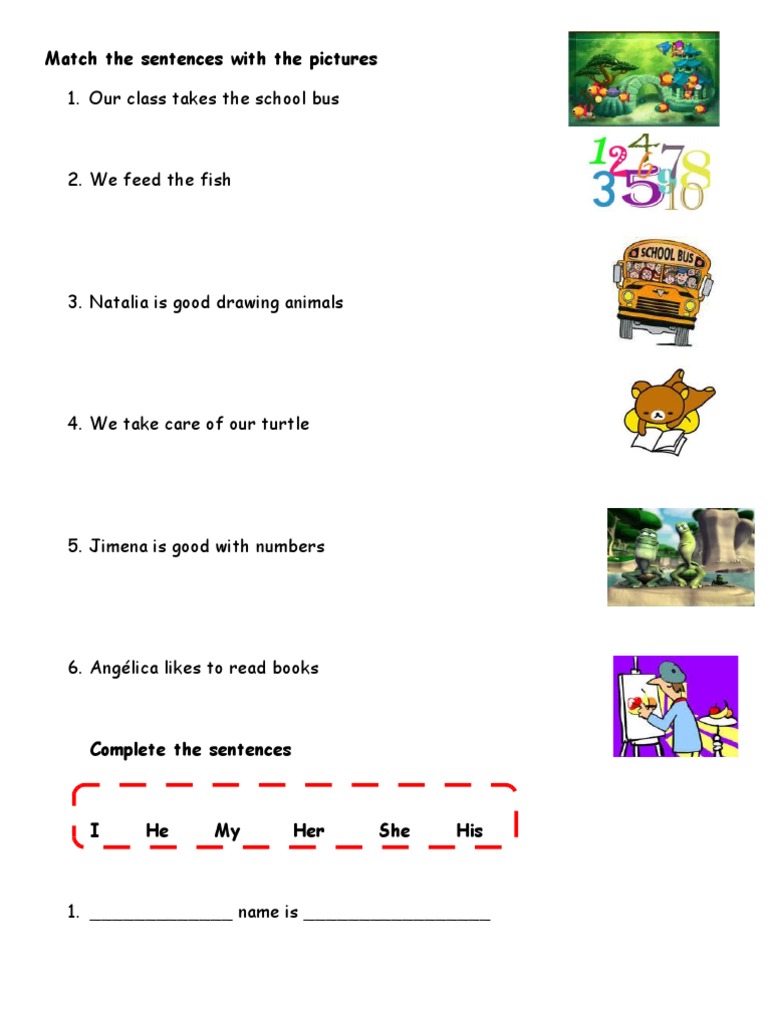 Classroom Activities and Sentence Practice | PDF