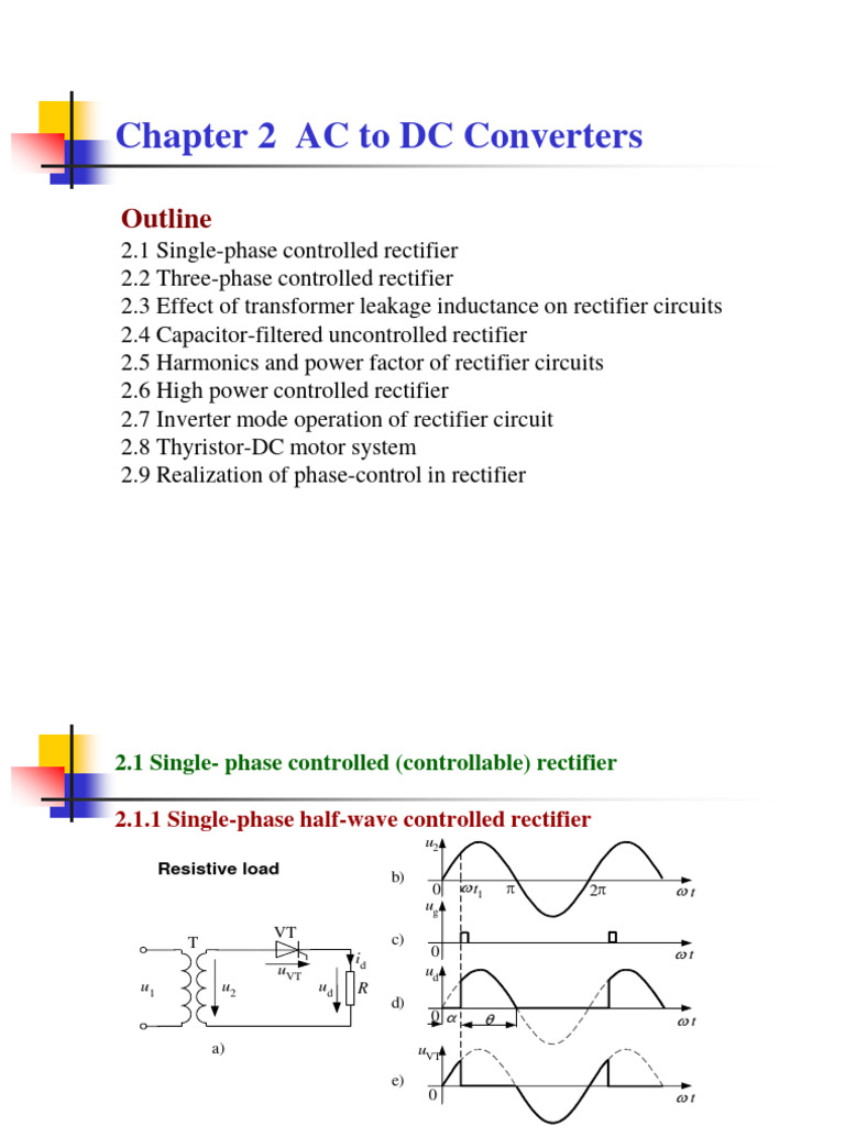 AC To DC Converters Circuit Diagram