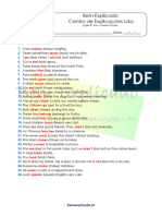 0.4 - Ficha de Trabalho - Present Simple (1) - Soluções