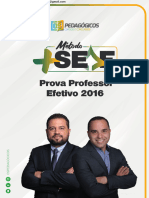 Prova de Professor Efetivo de 2016 - Método Mais SEDF