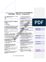 Test nº 6 - Estatuto de autonomía - competencias- SOLUCIONES