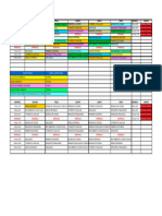 Grade de Horario Das Aulas Teoricas