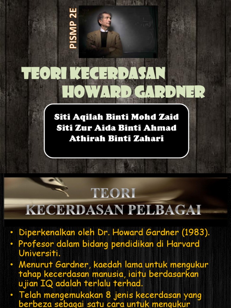 Teori Kecerdasan Howard Gardner