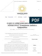 O QUE O APRENDIZADO CAUSA EM NOSSO DNA? Transtorno Autista e Epigenética - NANOCELL NEWS