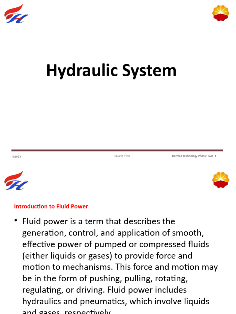 Hydraulic System PDF