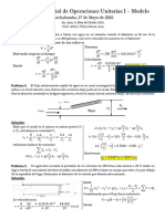 Examen 1er Parcial de Operaciones Unitarias I I-2022