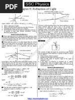 SSC English Version Physics Note Chapter 9 Refraction of Light