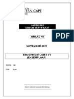 BUSINESS STUDIES P1 QP GR10 NOV 2020 - Afrikaans