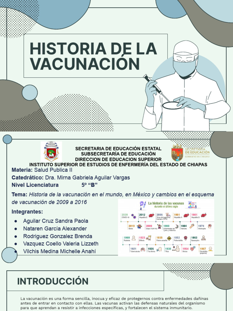 Historia de la Vacunación en México | PDF | Vacunas | Epidemiología