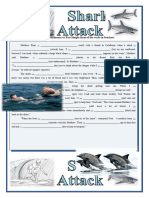 Practice Shark Attack Past Simple Past Continuous With Answers