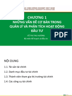 Những Vấn Đề Cơ Bản Trong Quản Lý Và Phân Tích Hoạt Động Đầu Tư