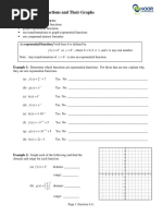 Exponential Function and Logarithms