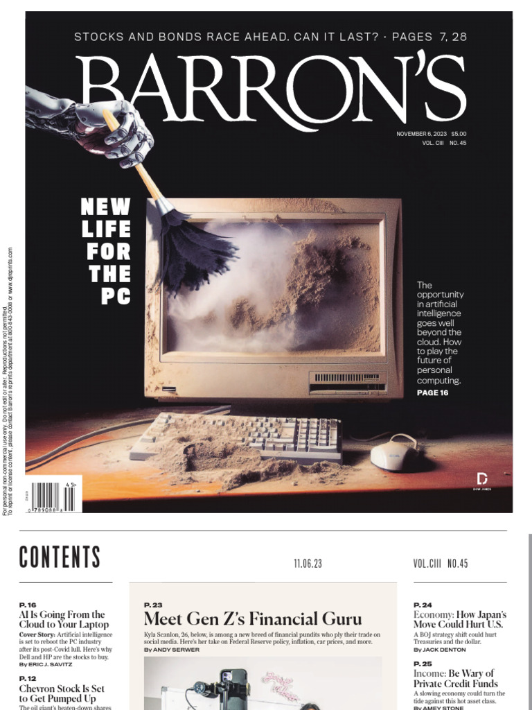 Barrons November 62023 PDF Stock Market Index Exchange Traded Fund
