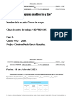 Programa Analitico de 1ro y 2do