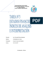 Tarea N. 3. Indices de Balance y Sus Interpretaciones