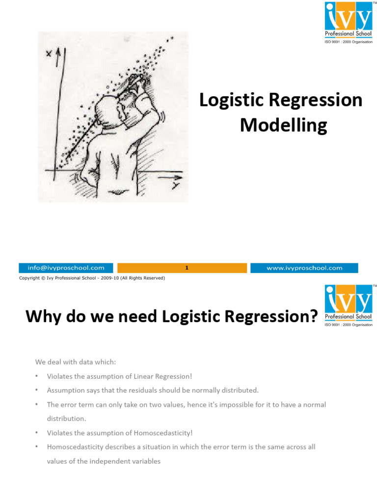 Logistic Regression Modelling - IVY - V4 | PDF | Logistic Regression ...