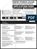 Enrollment Application Form - Print BW - FINAL