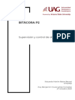 Bitácora P2 - Eduardo Martín Baiza Bernal