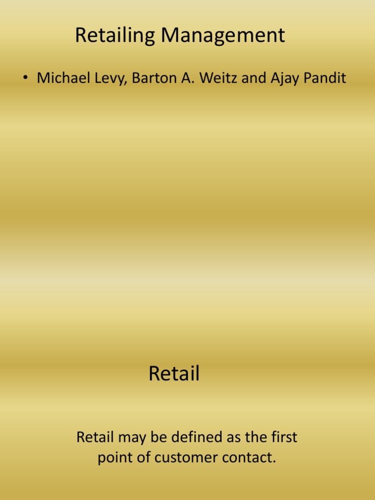 Et hundrede år is slag Retailing Management | PDF | Retail | Service Industries