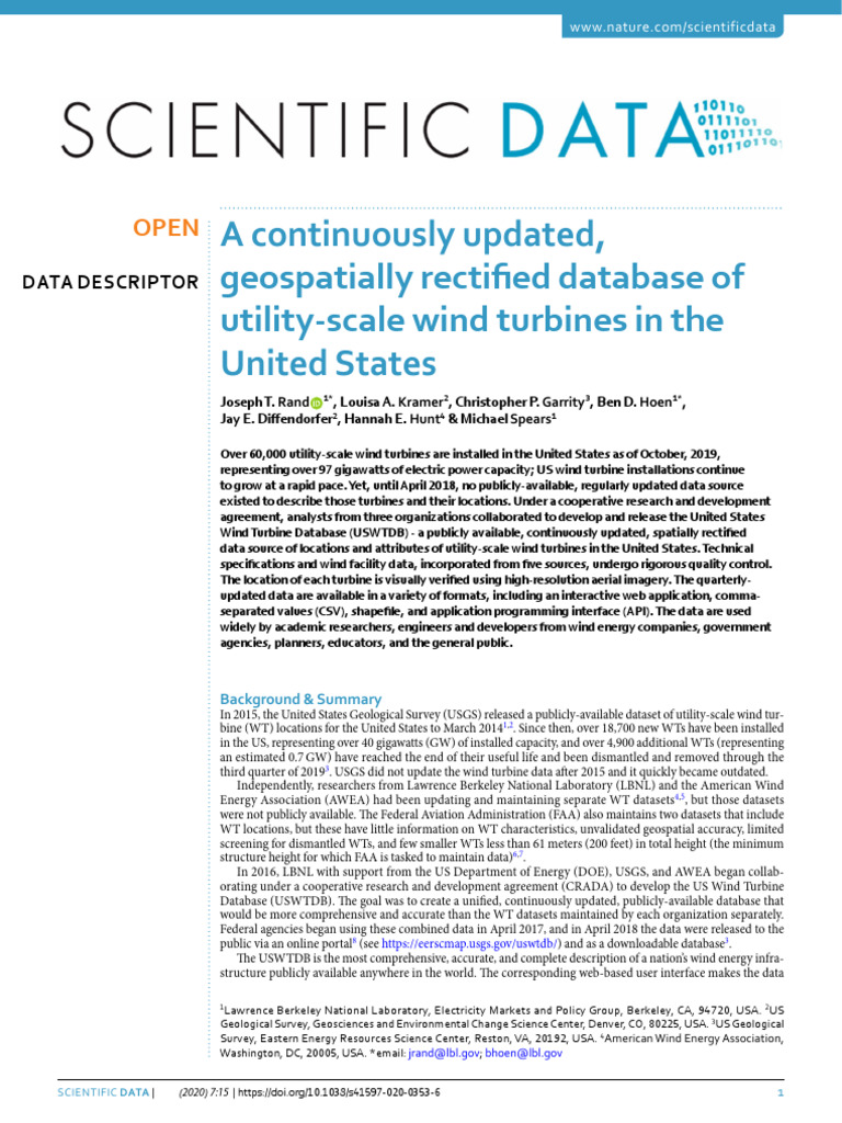 Rand Kramer Et Al 2020 A Continuously Updated Geospatially Rectified
