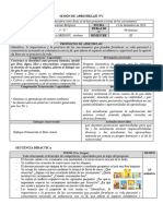 SESIÓN DE APRENDIZAJE #1 Segundo Grado