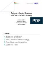 Telecom Carrier Business Mid-Term Growth Strategy