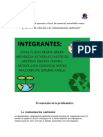 Fabricación de Macetas A Base de Material Reciclable Como Propuesta de Solución A La Contaminación Ambiental