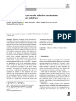 Evaluation of Roughcast On The Adhesion Mechanisms of Mortars On Ceramic Substrates